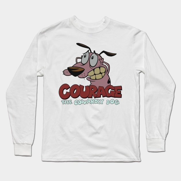 cowardly retro // Long Sleeve T-Shirt by annateraa